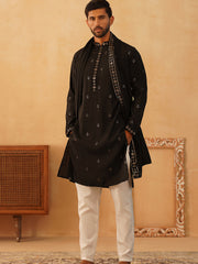 Jompers - Embroidered & Sequin Kurta Pyjama With Dupatta