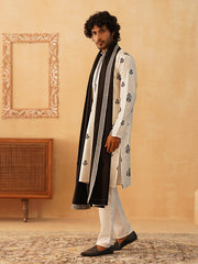 Jompers - Embroidered & Sequin Kurta With Dupatta ( KOD 5091 white )