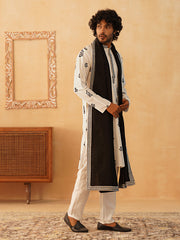 Jompers - Embroidered & Sequin Kurta With Dupatta ( KOD 5091 white )