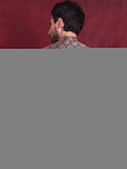 Woven Design Nehru Jacket ( JOWC 4088 Maroon )