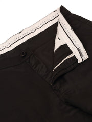 Men's Casual Cotton Solid Cargo Pants ( KGP 154Black )