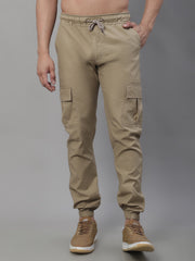 Men's Casual Cotton Solid Cargo Pants