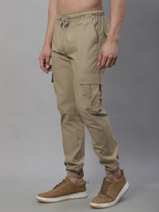 Men's Casual Cotton Solid Cargo Pants