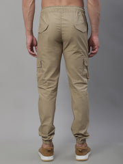 Men's Casual Cotton Solid Cargo Pants
