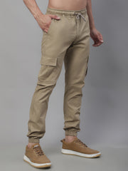 Men's Casual Cotton Solid Cargo Pants