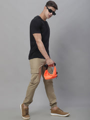 Men's Casual Cotton Solid Cargo Pants