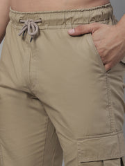 Men's Casual Cotton Solid Cargo Pants