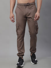 Men's Casual Cotton Solid Cargo Pants