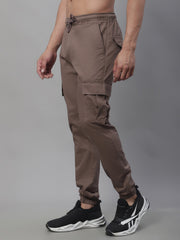 Men's Casual Cotton Solid Cargo Pants