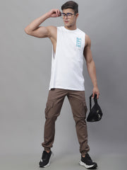 Men's Casual Cotton Solid Cargo Pants