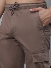 Men's Casual Cotton Solid Cargo Pants