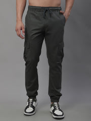 Men's Casual Cotton Solid Cargo Pants