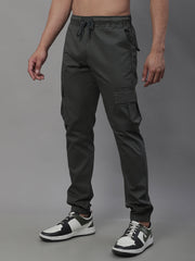 Men's Casual Cotton Solid Cargo Pants