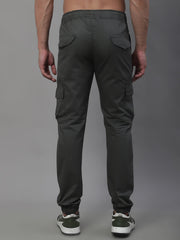 Men's Casual Cotton Solid Cargo Pants