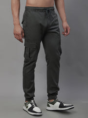 Men's Casual Cotton Solid Cargo Pants