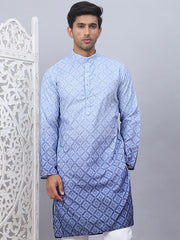 Jompers - Men's Ombre Pure Cotton Straight Kurta Only