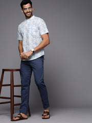 Indo Era - Blue Tie-Dye Cotton Straight Kurtas