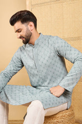 grey viscose rayon solid embroidered straight chikankari kurta