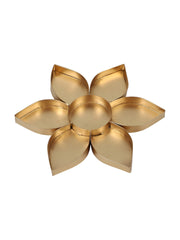 Gold-Toned 3 Pieces Flower Shape Urli Bowls