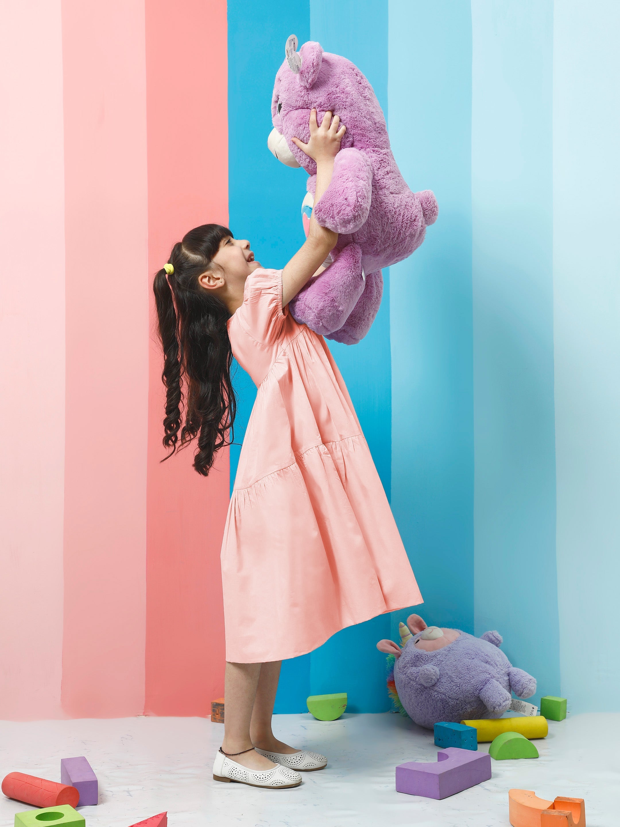 athena girl puff sleeve balloon dress 3