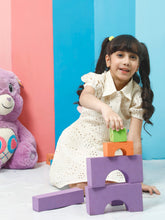 athena girl puff sleeve fit flare dress 4