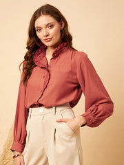 Schiflli Collar Shirt