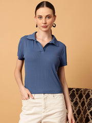 Cropped Polo Tee
