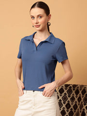 Cropped Polo Tee