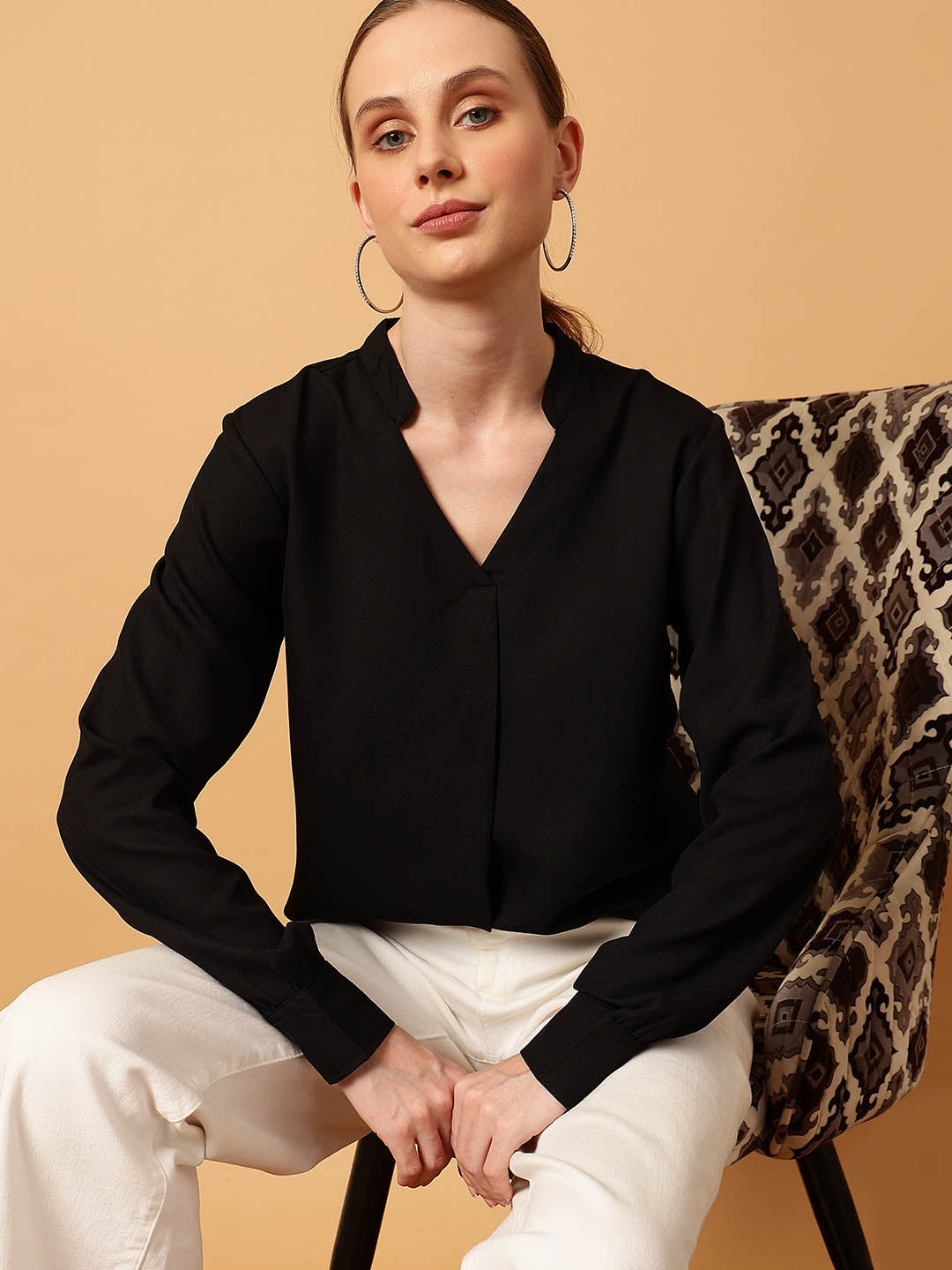 Mandarin Collar Top