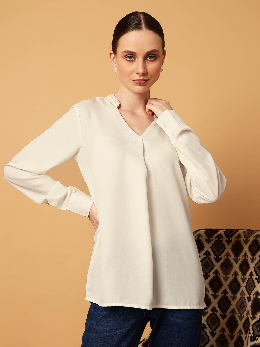 Mandarin Collar Top