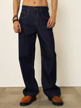 Navy Blue Basic Relax Fit Jeans MASCLN SASSAFRAS