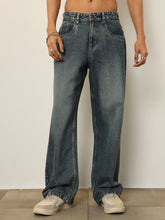 Blue Blast Wash Basic Relax Fit Jeans MASCLN SASSAFRAS