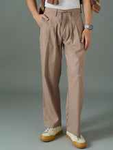 Taupe Front Dori Relax Fit Korean Trouser MASCLN SASSAFRAS