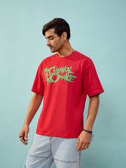 MASCLN SASSAFRAS - Unisex Red CHEMICAL ROMANCE Oversize T-Shirt