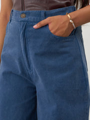 Blue Twill Overdyed Straight Fit Pants Noh.Voh