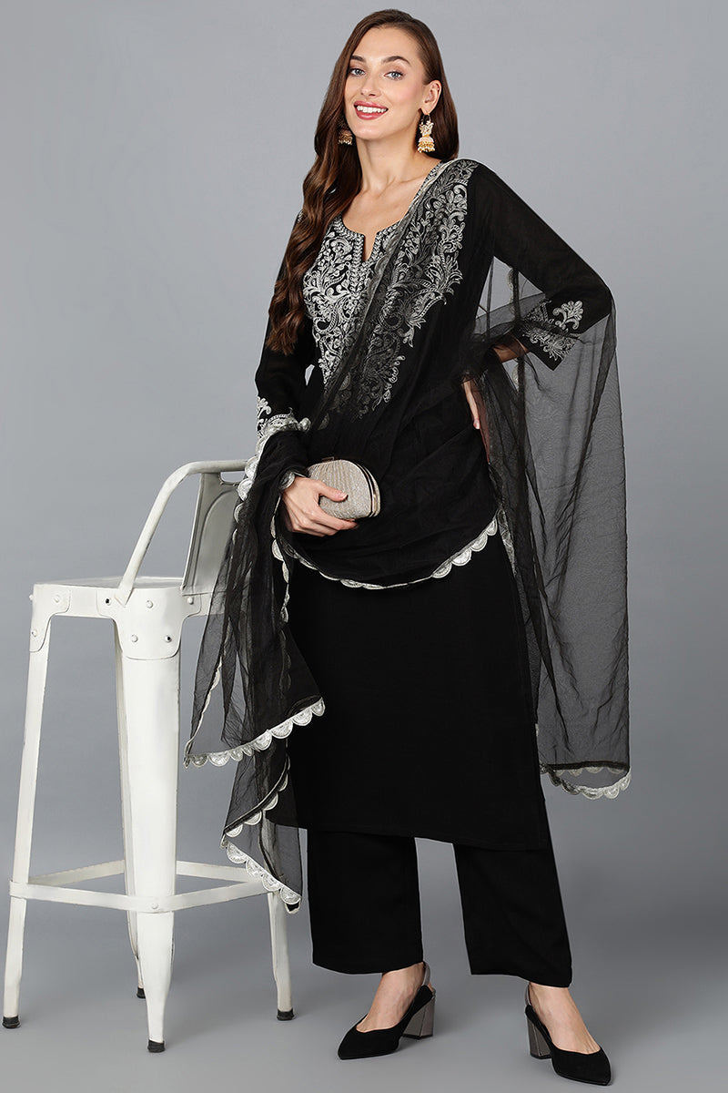 black-silk-blend-straight-kurta-pant-with-dupatta-pkskd1900