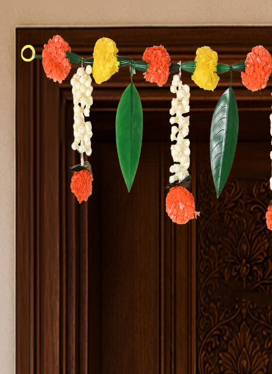 Toran Marigold Jasmine Yellow Orange Green 1 Piece