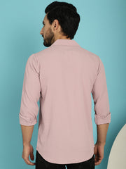 قميص كاجوال بياقة مطوية