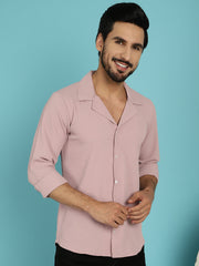 قميص كاجوال بياقة مطوية