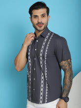 Printed Half Sleeve Lycra Shirt For Men