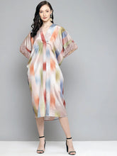 Sassafras - Multicolour Striped Fringe Lace Kaftan