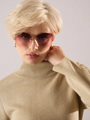 beige acrylic wool hem frindge detail midi dress sassafras