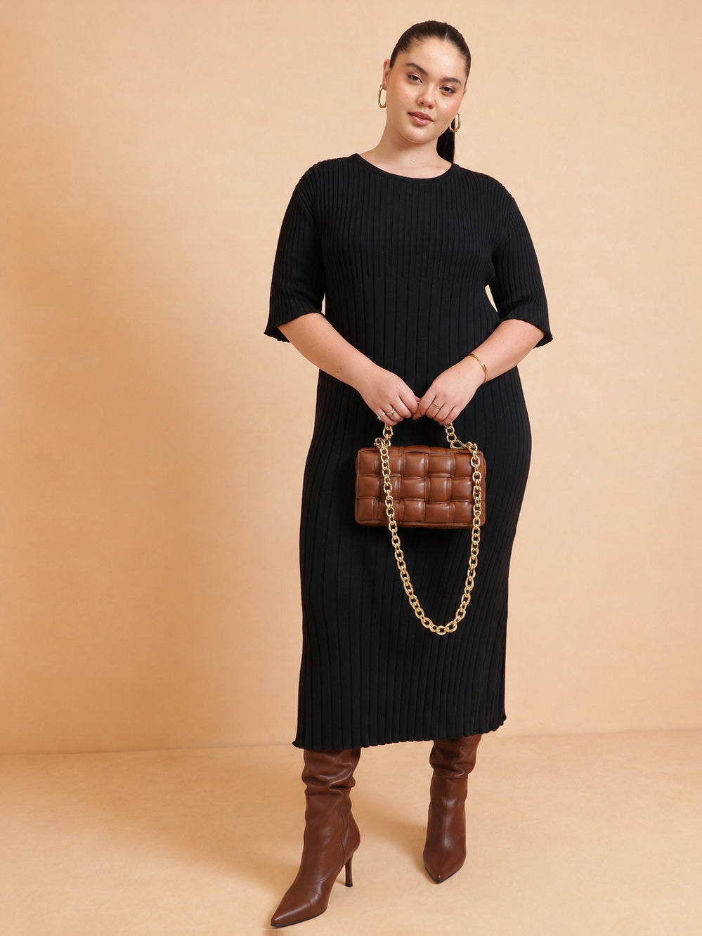 sassafras black dress Women Knit A-Line Midi – Prasha Lifestyle Sleeve Length:32-33 Midnight Blue Bridesmaid Dresses black wedding gown 33 Waist