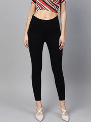 black cropped jeans sfjean0006