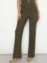 Olive Rib Elasticated Track Pants SASSAFRAS