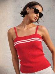 Women Red Strappy Regular Top