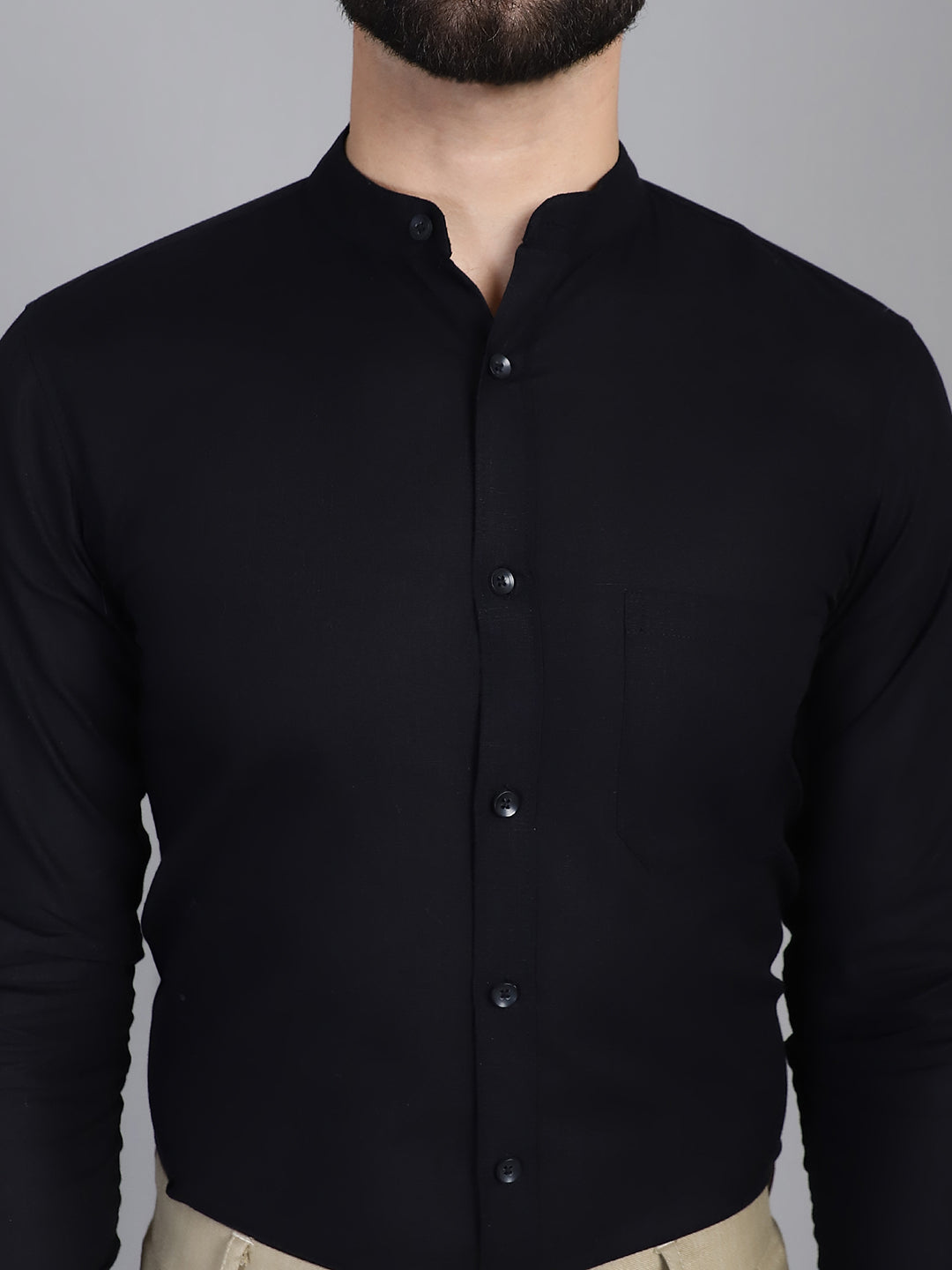 Cotton Solid Formal Shirt For Mens