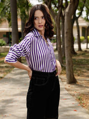 Stripe Satin Shirt