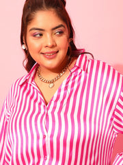 Stripe Satin Shirt