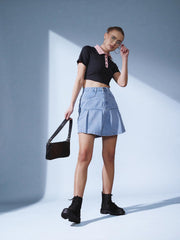 Denim Mini Skirt